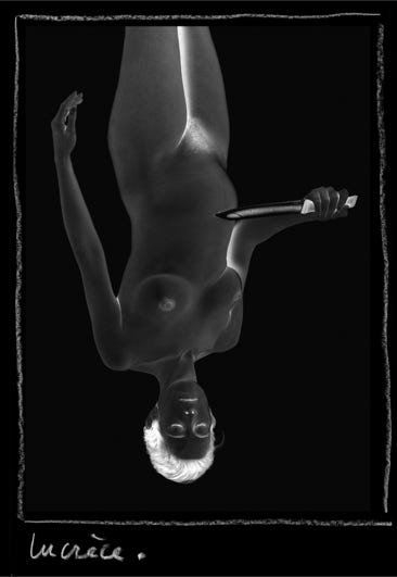 Série mytheuse n° 13, Lucrèce, photographie Jean pierre Morcrette
