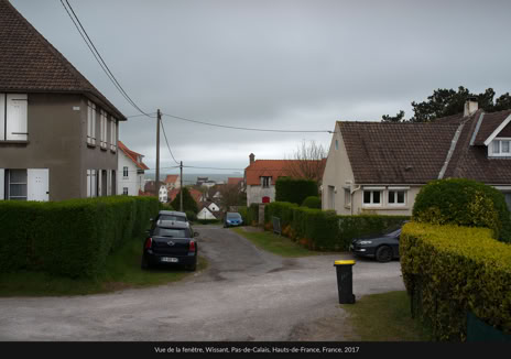 Vue de la fenêtre, Wissant, Pas-de-Calais, Hauts-de-France, France, 2017