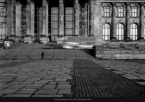 Instantané, Reichstag, Berlin-Ouest, Allemagne 1984, photographie Jean pierre Morcrette