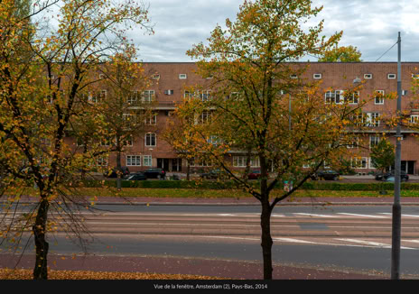 Vue de la fenêtre, Amsterdam (2), Pays-Bas, 2014