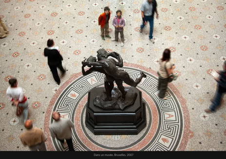 Instantané, Dans un musée, Bruxelles, 2007, photographie Jean pierre Morcrette