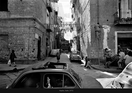 Instantané, Naples, Italie, 1972, photographie Jean pierre Morcrette