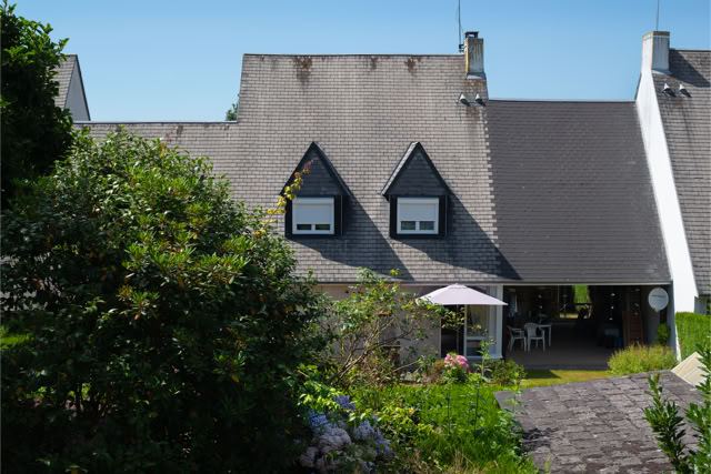 Vue de la fenêtre, Avranches, Manche, Normandie, France, 2018