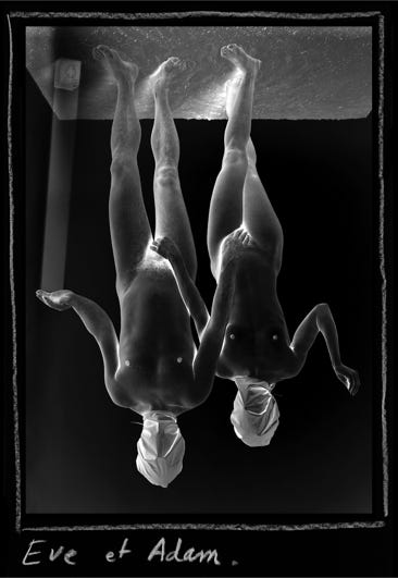 Série mytheuse n° 6, Ève et Adam, photographie Jean pierre Morcrette