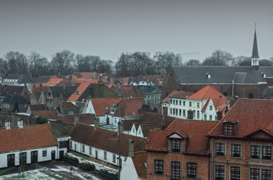 Vue de la fenêtre, Bruges, Belgique, 2010